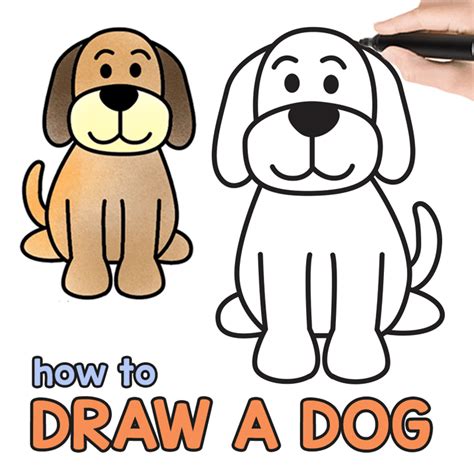 guided drawing for kids dog